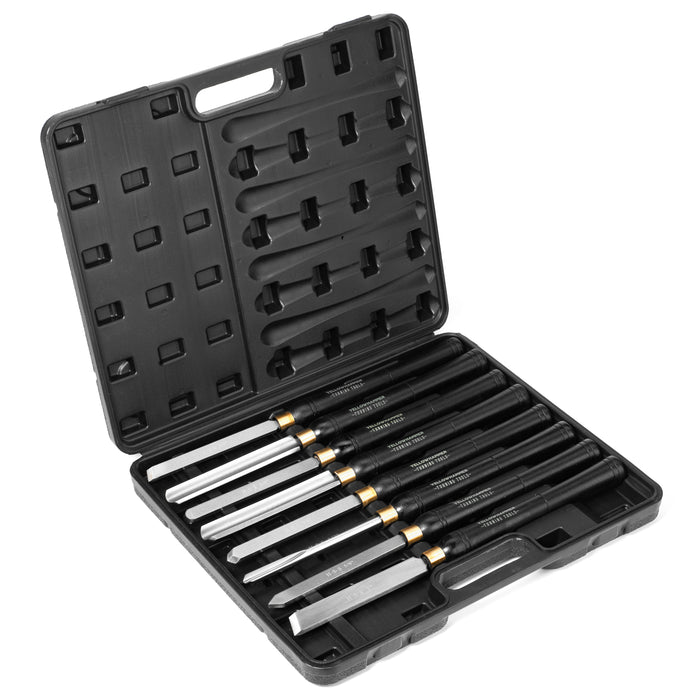 Yellowhammer Turning Tools Essentials 8 Piece Lathe Chisel Set