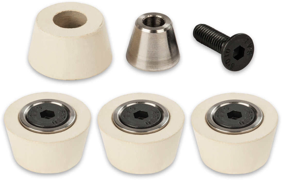 Axminster Woodturning Buttons and Inserts for Button Jaws (Pkt 4)