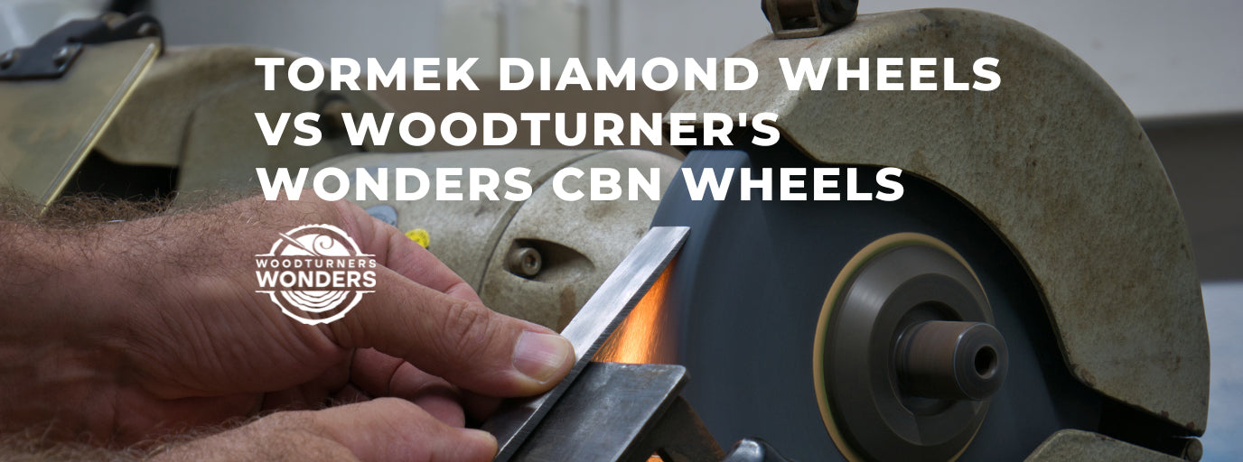 Head To Head Comparison Of Tormek Diamond Wheels To WoodTurner's Wonders CBN Wheels For Blade Sharpening