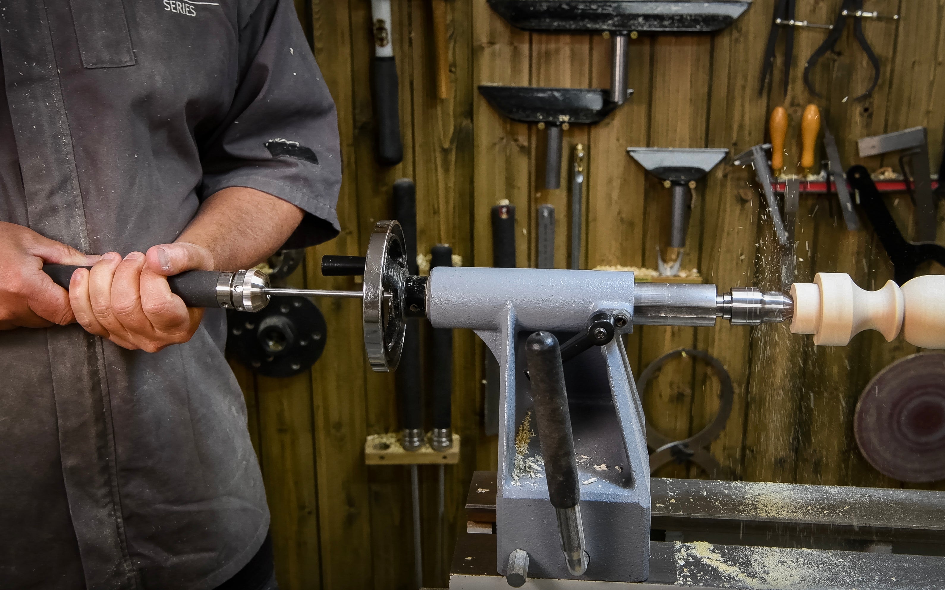 Axminster Woodturning Long Hole Boring Bit & Handle — Wood Turners Wonders