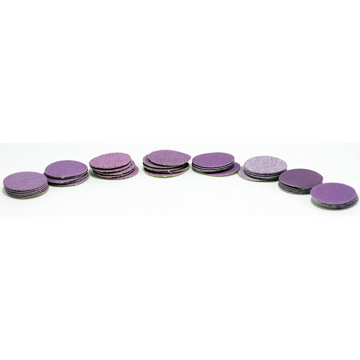 Purple Power Sanding Discs 1" Sample Pack - 40 Discs, 8 grits