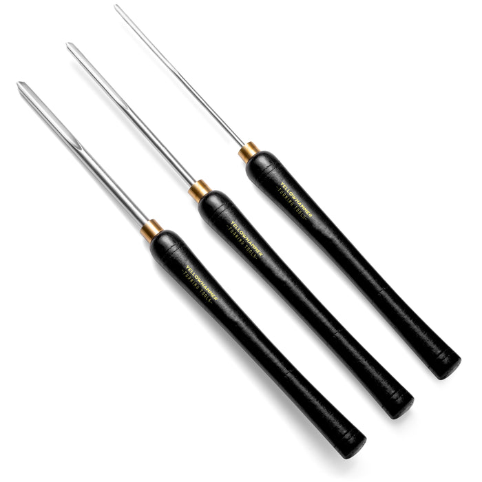Yellowhammer Turning Tools Essentials 3 Piece Bowl Gouge Set
