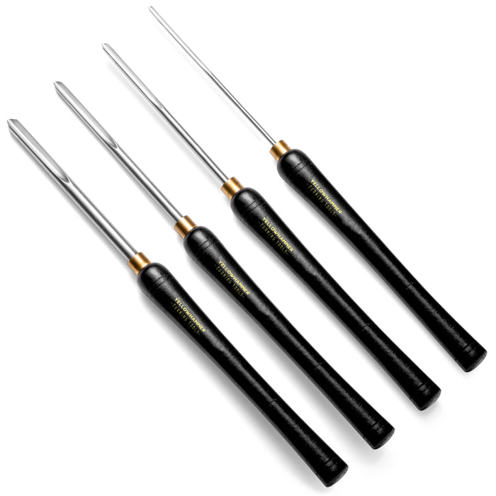 Yellowhammer Turning Tools Essentials 4 Piece Bowl Gouge Set