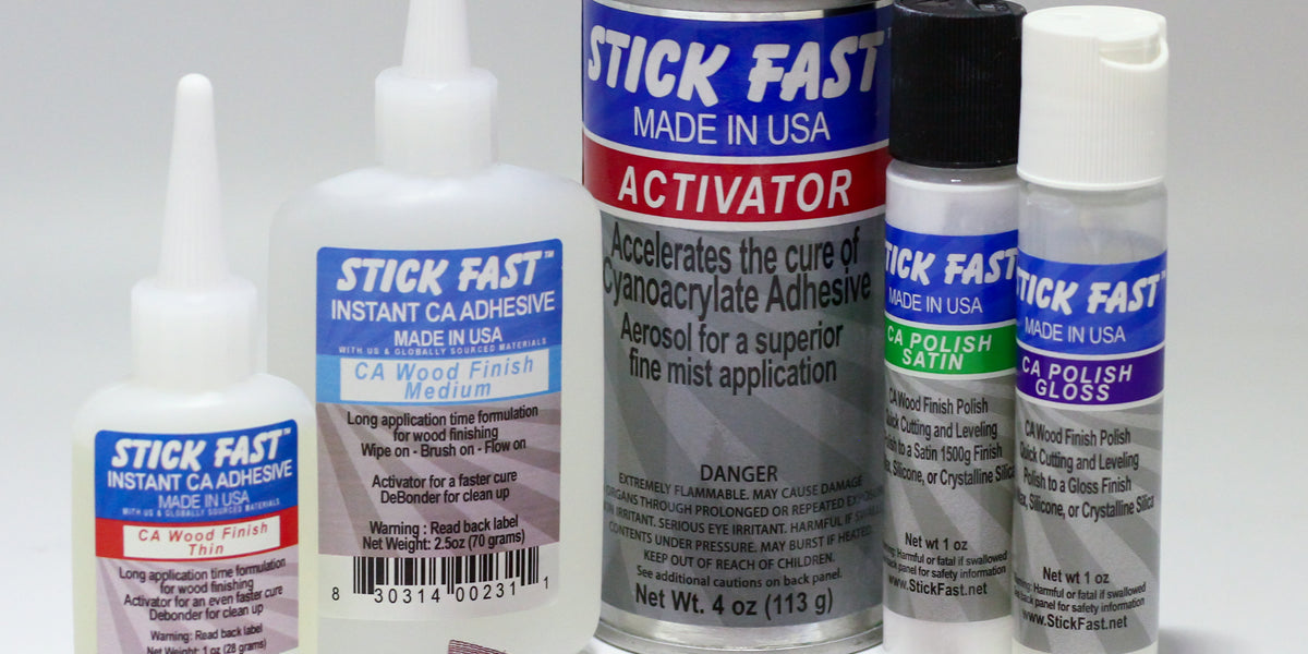 Stick Fast CA Wood Finish Starter Kit
